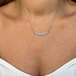 ⁦שרשרת ספיר ציפוי כסף⁩ – תמונה ⁦2⁩